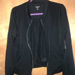 Black zippered jacket